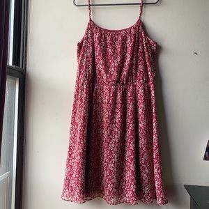 Beautiful Ann Taylor LOFT Maroon Floral dress